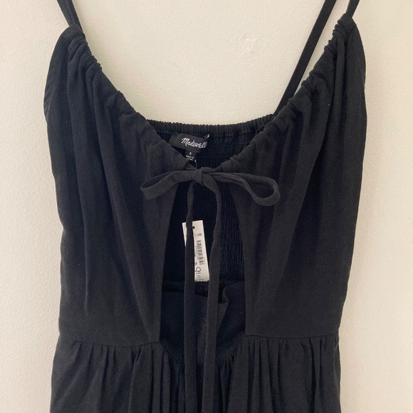 Madewell Tie-front Cut-out Cami Midi Dress NWT - Picture 5 of 5